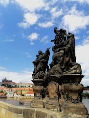 Statue on the Charles bridge
