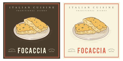 Rosemary Focaccia Italian Bread or pizza bianca