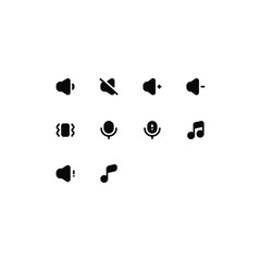 Sound Icon Set (Glyph)