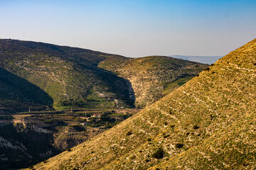 view from the top of the hill