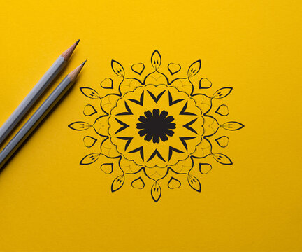 Mandala art Design In Adobe Illustrator