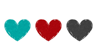 Heart health and love symbol stamp and stamping