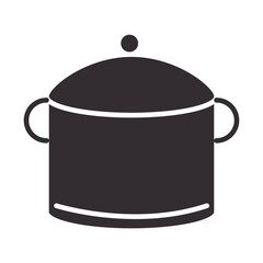 chef, pot kitchen utensil object silhouette style icon