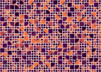 Abstract Geometric Pattern generative computational art illustration