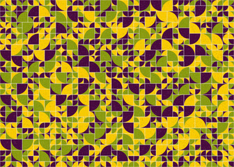 Abstract Geometric Pattern generative computational art illustration