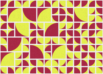 Fototapeta premium Abstract Geometric Pattern generative computational art illustration