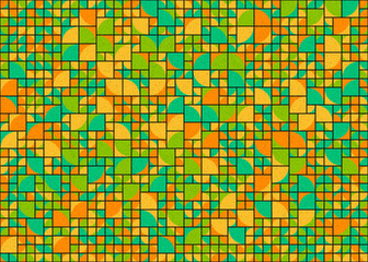 Abstract Geometric Pattern generative computational art illustration