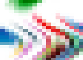 Colorful red pink green white design, puzzles, abstract background with squares