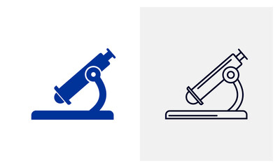 Microscope icon logo vector template, Education icon concepts, Creative design