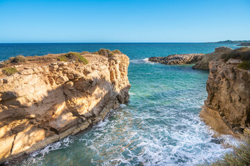 Protected marine area of Plemmirio in Syracuse in Sicily