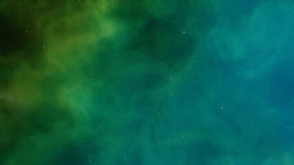 nebula gas cloud in deep outer space, science fiction illustrarion, colorful space background with stars 3d render
