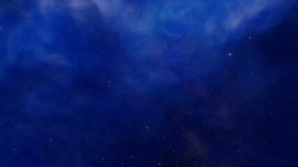 nebula gas cloud in deep outer space, science fiction illustrarion, colorful space background with stars 3d render
