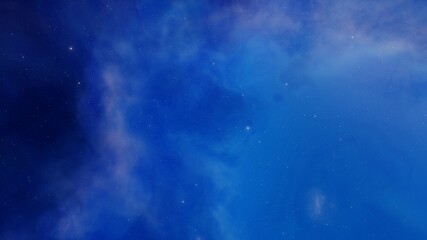 nebula gas cloud in deep outer space, science fiction illustrarion, colorful space background with stars 3d render
