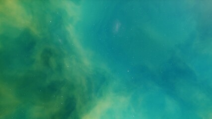 nebula gas cloud in deep outer space, science fiction illustrarion, colorful space background with stars 3d render
