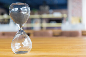 Hourglass, in a modern environment, an old reckoning of time