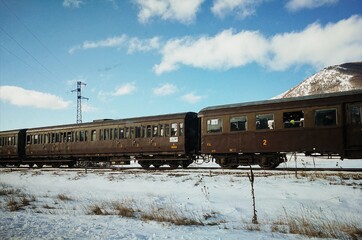 old train on railway