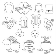 Saint Patricks Day digital stamps