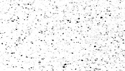 Abstract vector noise. Small particles of debris and dust. Distressed uneven background. Grunge texture overlay with fine grains isolated on white background. Vector illustration. EPS10.