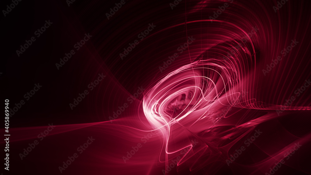 Poster abstract digital technology background. dynamic lines composition. detailed generative fractal graph
