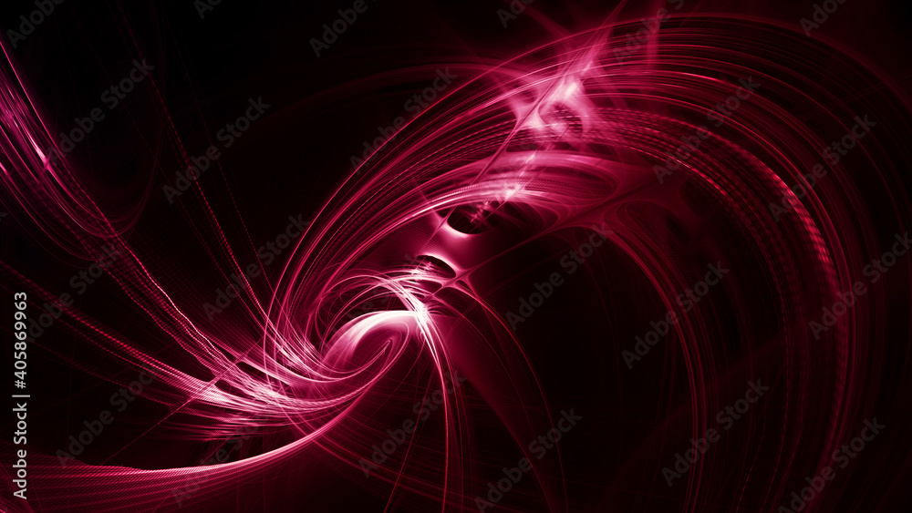 Poster abstract digital technology background. dynamic lines composition. detailed generative fractal graph