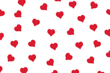 repeating pattern of hearts for the holiday valentine's day