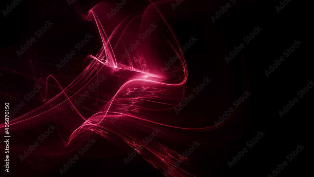 Poster abstract digital technology background. dynamic lines composition. detailed generative fractal graph