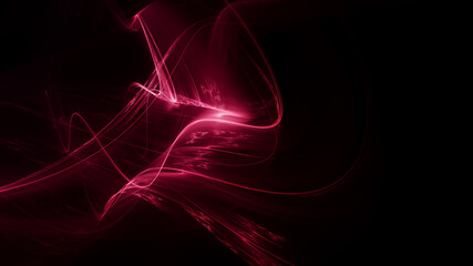 Abstract digital technology background. Dynamic lines composition. Detailed generative fractal graphics.