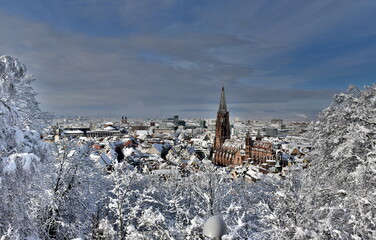 Freiburg im Breisgau in Weiß