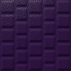 Taurillon cowhide blue with embossed geometric pattern, leather texture background close. 3D-rendering