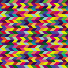 Fototapeta premium Rainbow arrows geometric seamless pattern colorful background