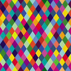 Rainbow diamonds geometric seamless pattern colorful background