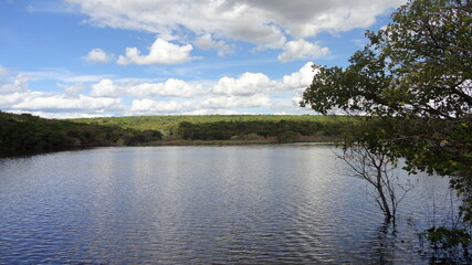 clouds over the lake