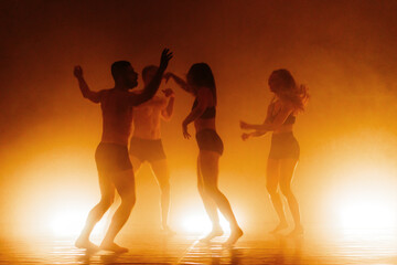 Modern ballet dancers