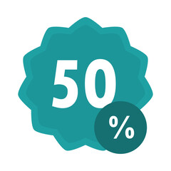 sale offer discount advertising sticker over white background