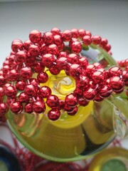 fruit jelly in a glass