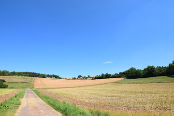 Feldweg im Sommer in Nordhessen