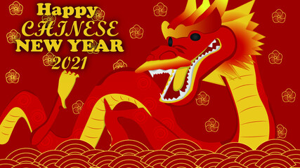 Chinese new year  2021 dragon
