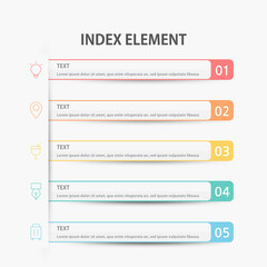 Presentation business infographic template. Vector illustration.
