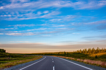 road in the countryside