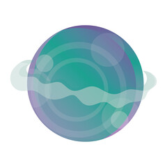 space solar system planet galaxy astronomy, icon style