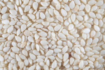 Macro.Background of sesame seeds.The view from the top.