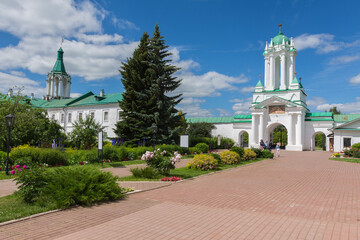 Veliky, view of the Spaso Yakovlevsky Monastery, photo was taken on a sunny summer day