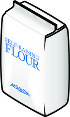 A pack/bag of self-raising flour.