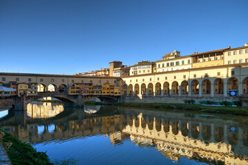 Obraz na płótnie Canvas Puente vecchio en Florencia, Florence, Italia, Italy