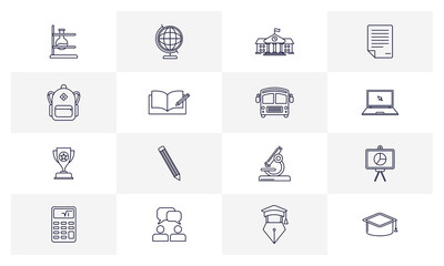 Education icon logo concepts vector, Creative design template, Illustration