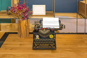 Typewriter Machine Desk