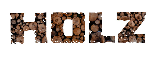 Holz Strukturschrift