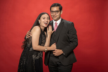 Wedding couple in love.