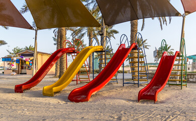 Colorful children playground in Bahrain