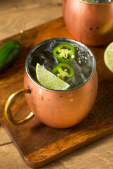 Boozy Refreshing Spicy Jalapeno Tequila Mule
